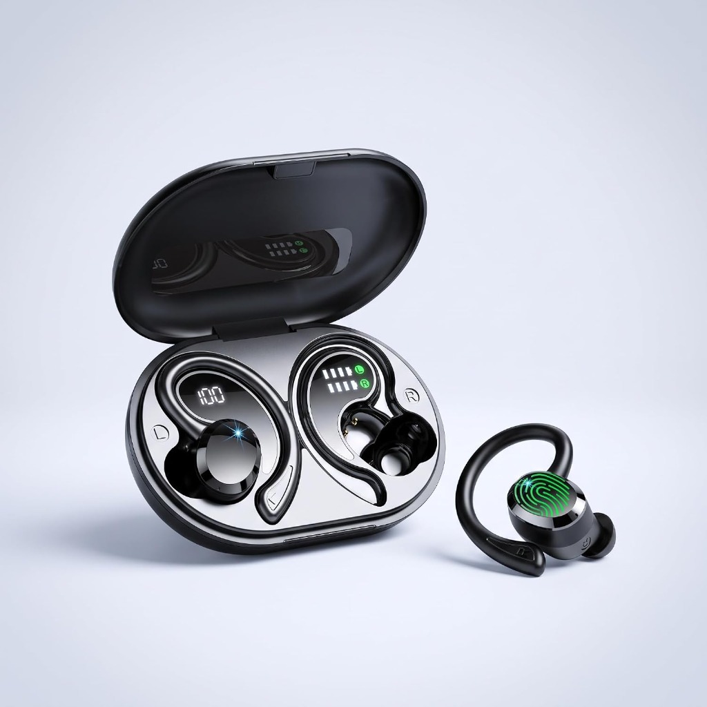 Rulefiss Q38 Sport Bluetooth 5.4 Wireless Earbuds